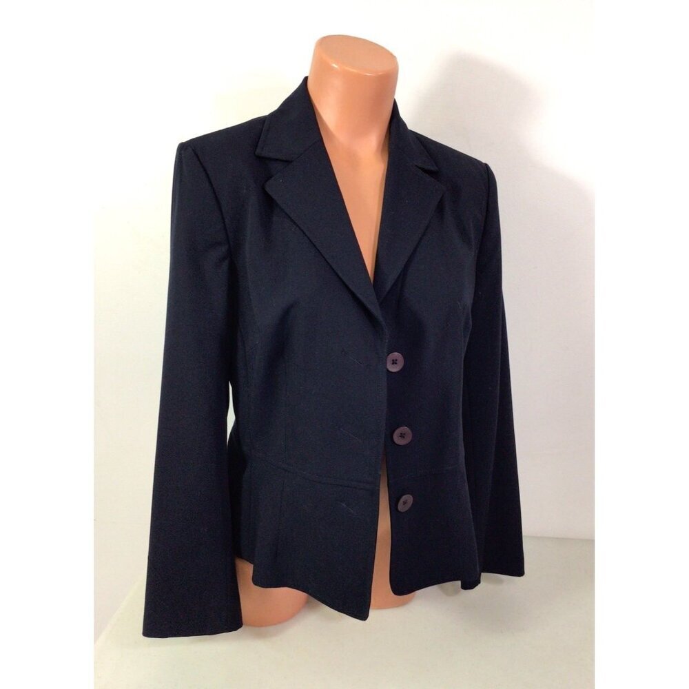 Navy Blue Jacket Blazer Womens 12 New